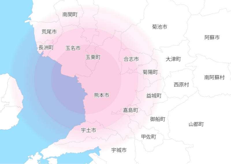 FM791 受信可能地図